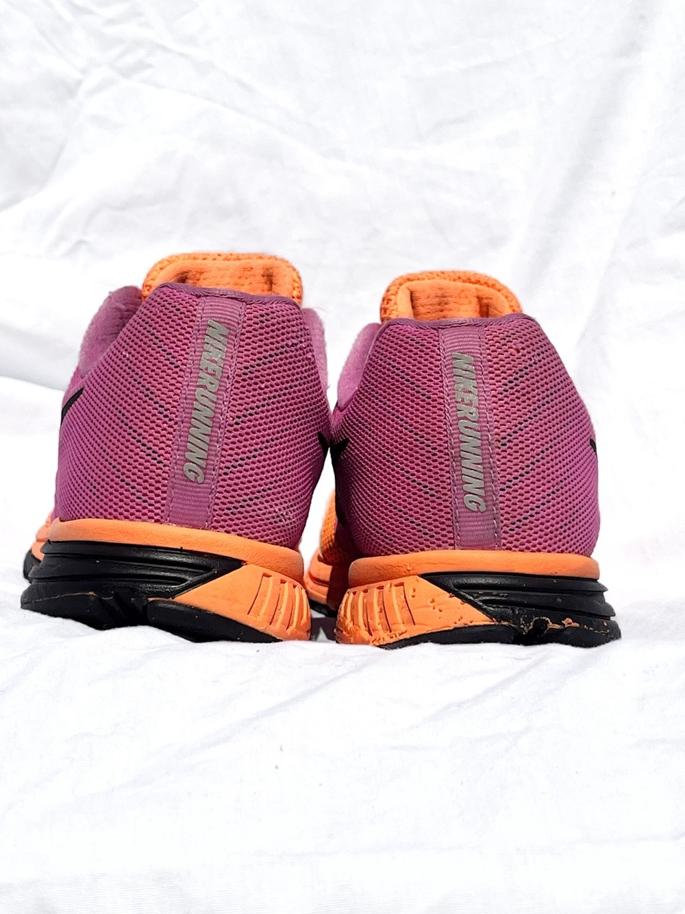 Nike Zoom Fly Orange Purple Running Shoes w/ Custom Extra Laces Women’s - Picture 4 of 14